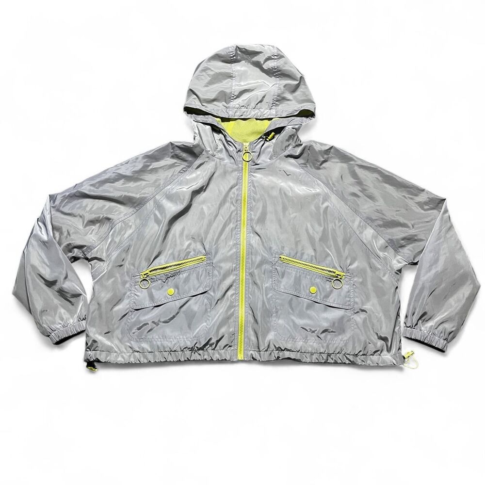 Forever-21 Women's Grey and Yellow Jacket